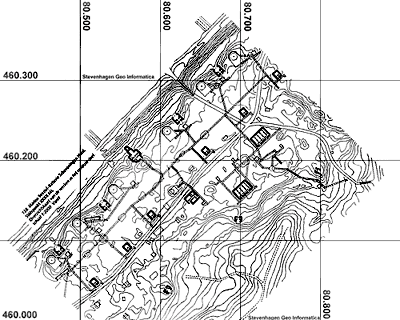 Overzichtskaart Marine Seeziel-Batterie Scheveningen Nord