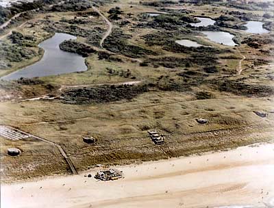 Luchtfoto Marine Seeziel-Batterie Scheveningen Nord