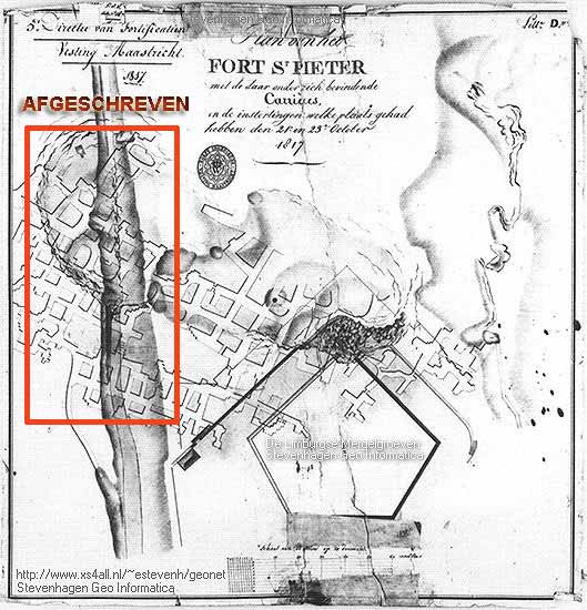Instortingen rond Fort Sint Pieter 1817