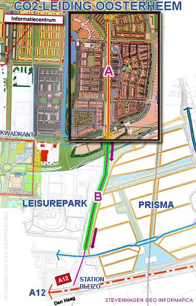 CO2-leiding door Oosterheem
