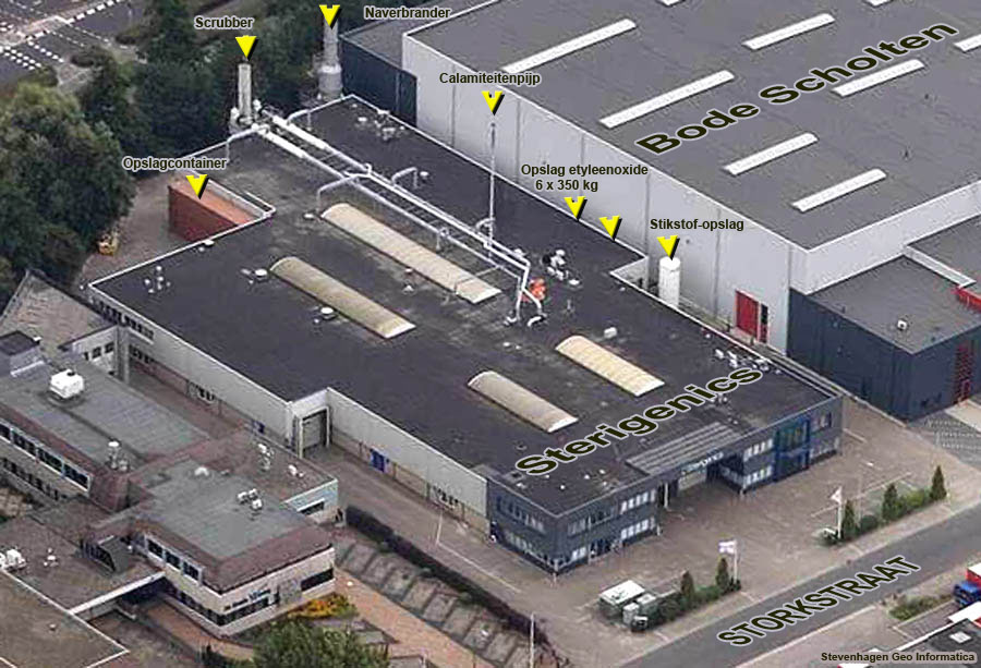 Luchtfoto Sterigenics Zoetermeer