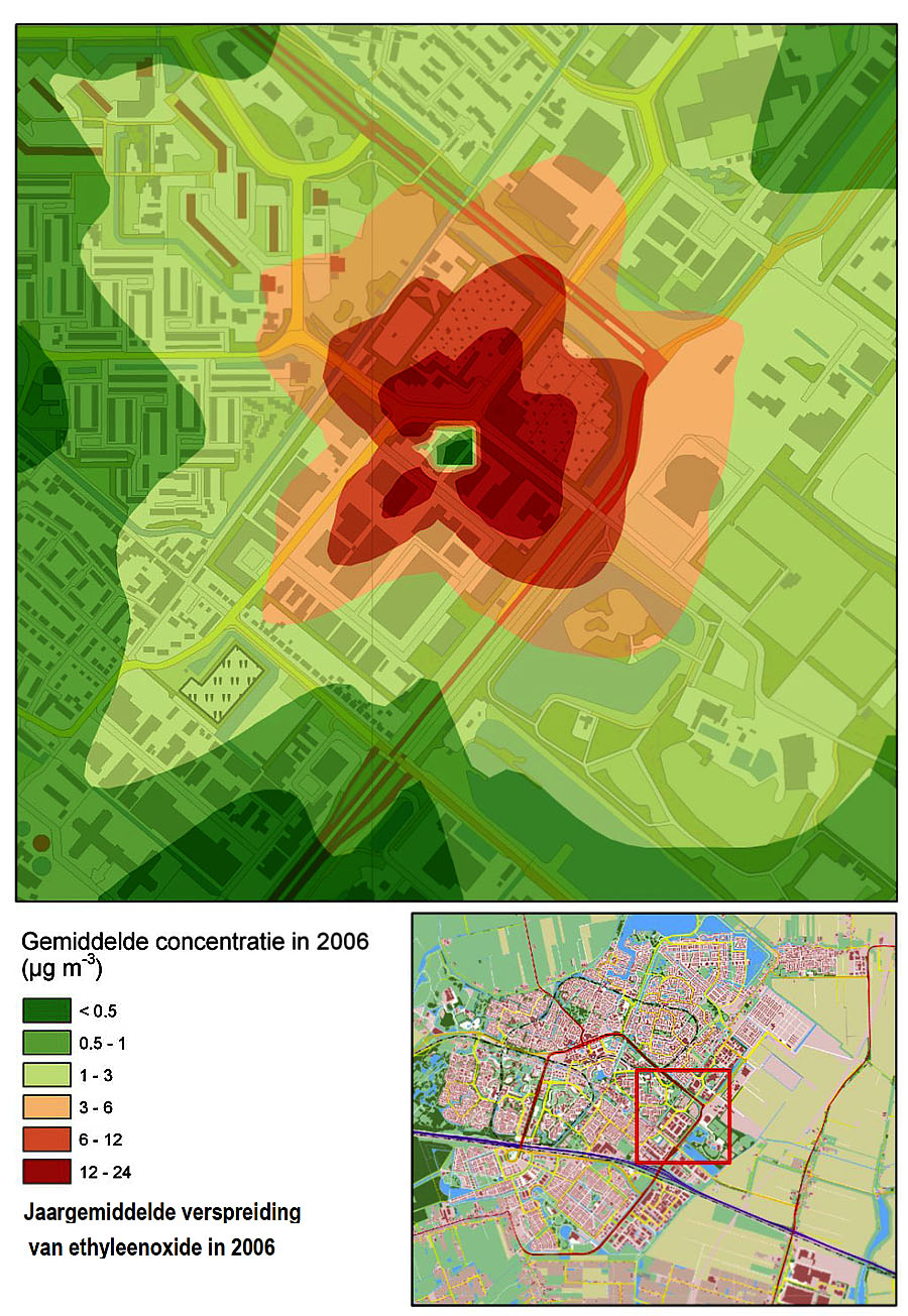 jaargemiddelde concentratie ethyleenoxide